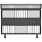 Ejoy Indoor /Outdoor Black Metal Partition Divider Fence With Top Basket BlackMetalPartition - alternate 1